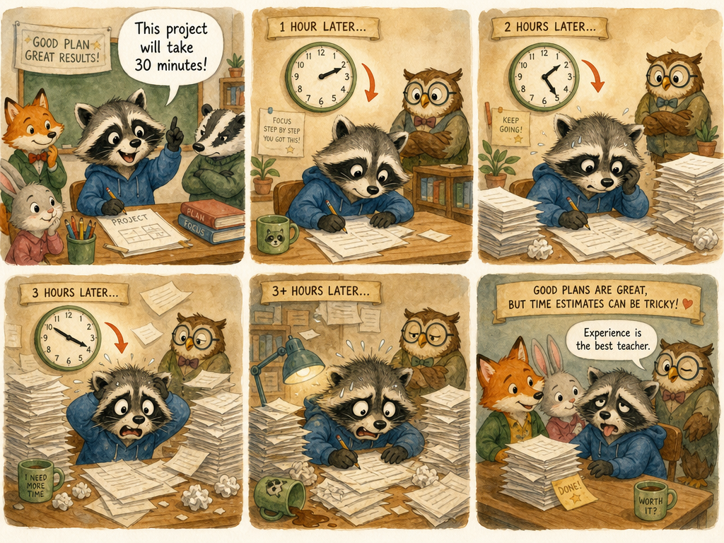 Planning Fallacy illustration